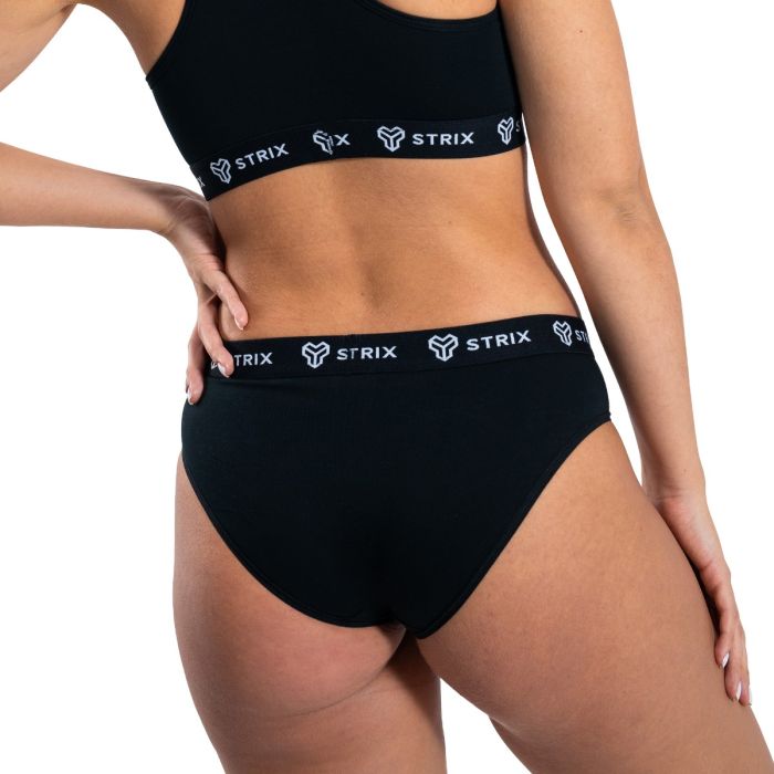 Ženske gaćice Essential Briefs 2Pack Black - STRIX XXL