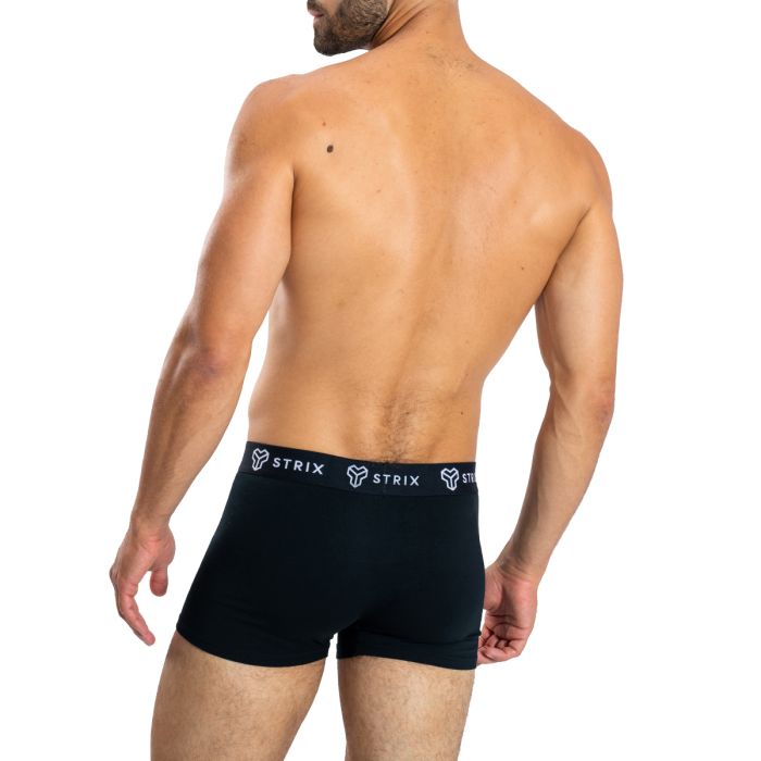 Muške bokserice Essential Trunks 2 Pack Black - STRIX XXXL
