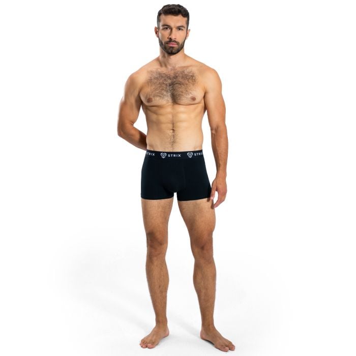 Muške bokserice Essential Trunks 2 Pack Black - STRIX XXXL