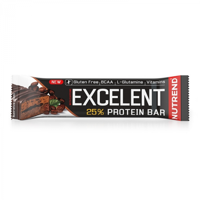 Proteinska čokoladica Excelent s Kofeinom 85 g - Nutrend
