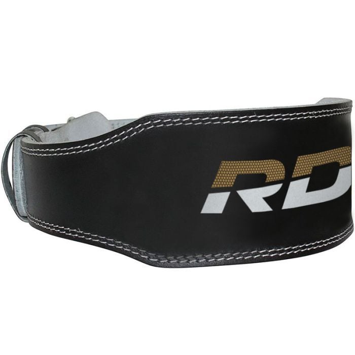 Fitness remen 6“ Leather Black/Gold - RDX Sports XXL