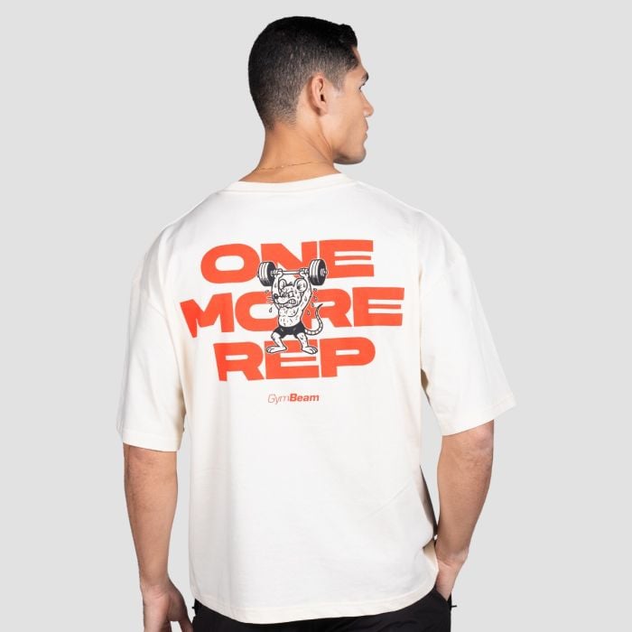 Majica GymRat Cream - GymBeam XXL