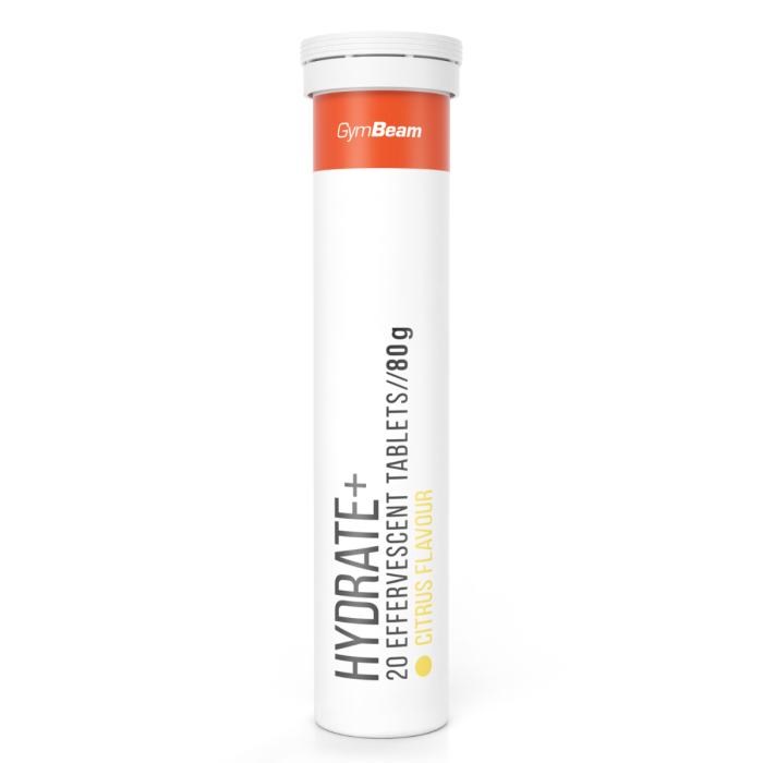 Hydrate+ šumeće tablete - GymBeam citrus - 20 tab