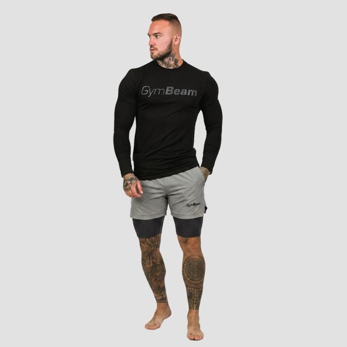 Men‘s 2in1 Shorts Iron Smoke