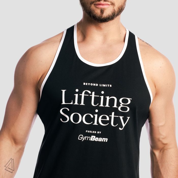 Majica bez rukava Lifting Society Black - GymBeam L