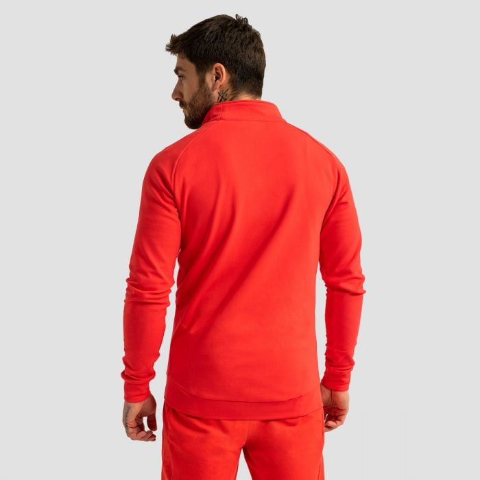 Muška dukserica Zip Up Limitless Hot Red - GymBeam XL