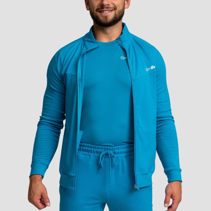 Muška dukserica Zip Up Limitless Aquamarine - GymBeam S