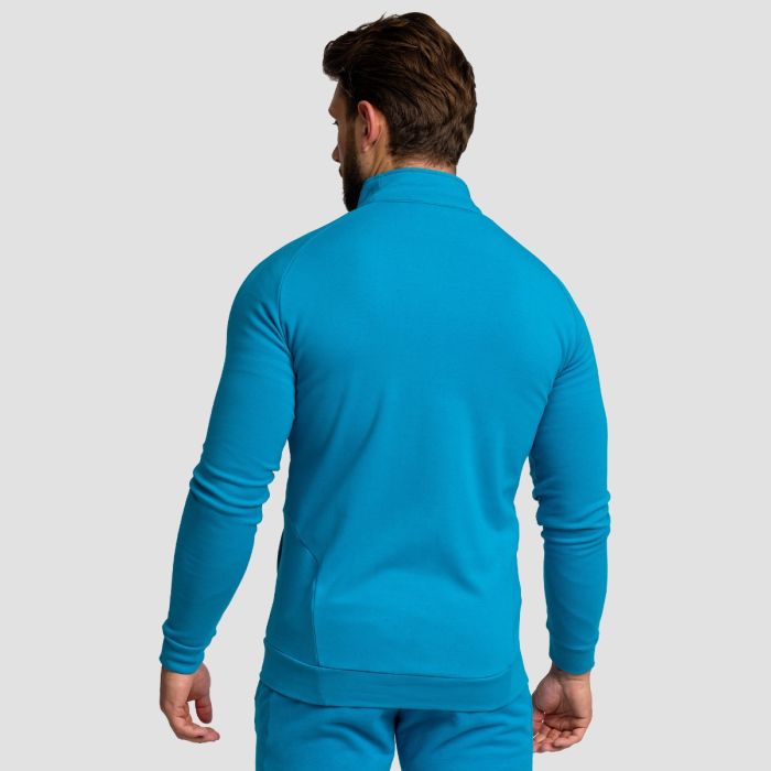 Muška dukserica Zip Up Limitless Aquamarine - GymBeam S