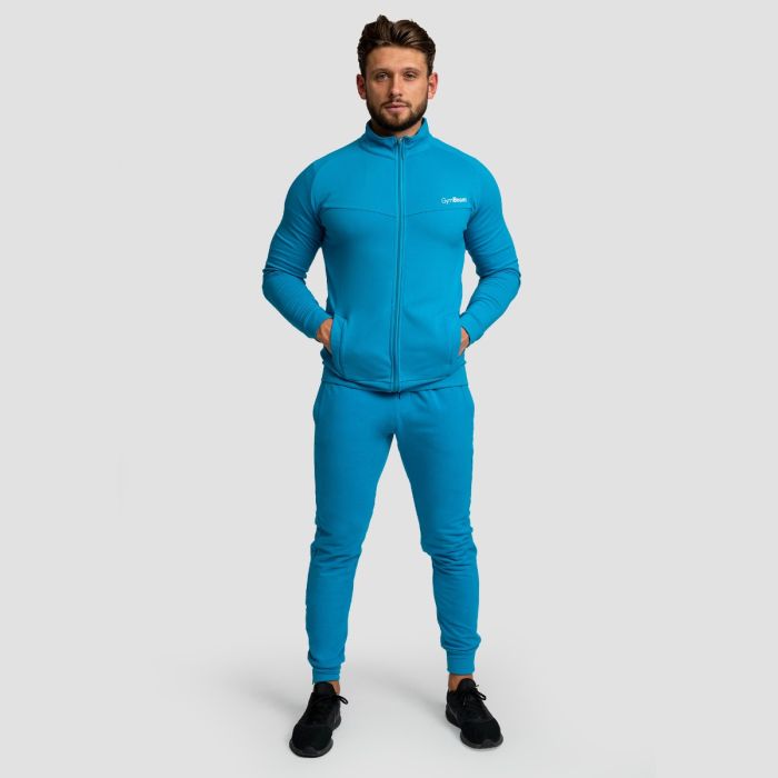 Muška dukserica Zip Up Limitless Aquamarine - GymBeam S