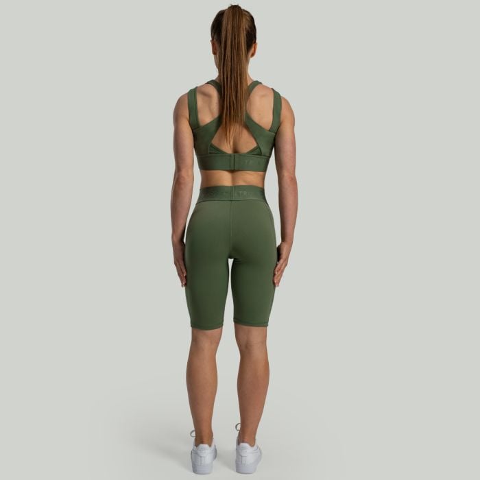 Women‘s Lunar Biker Shorts Cedar Green - STRIX L