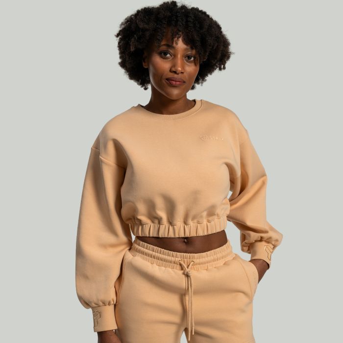 Ženska cropped dukserica Lunar Sandshell - STRIX L