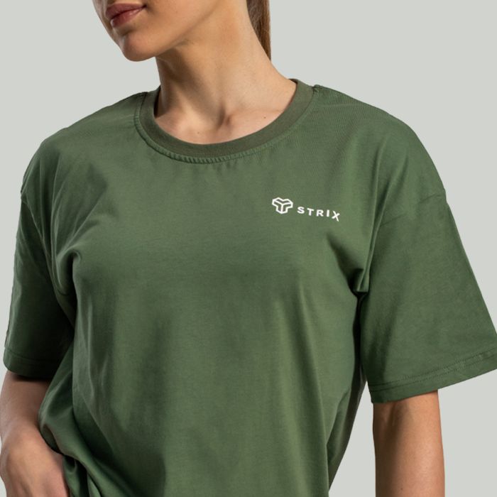 Women‘s Lunar Oversized Tee Cedar Green - STRIX M