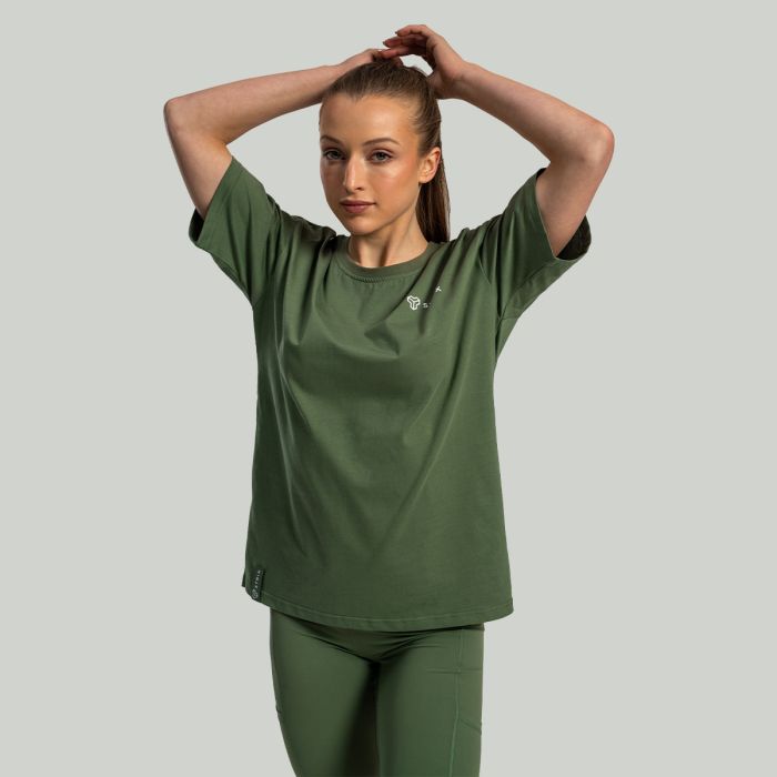 Women‘s Lunar Oversized Tee Cedar Green - STRIX M