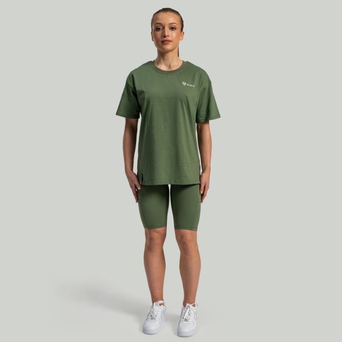 Women‘s Lunar Oversized Tee Cedar Green - STRIX M