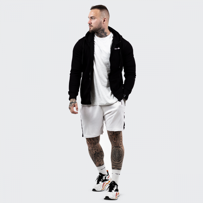Duksa Zipper Hoodie Black - GymBeam XL
