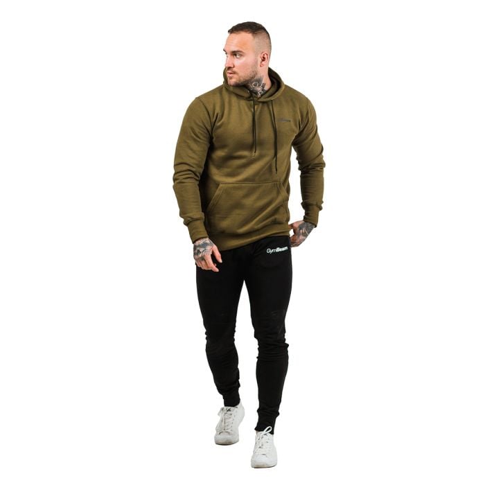 Dukserica Athlete Military Green Black - GymBeam S