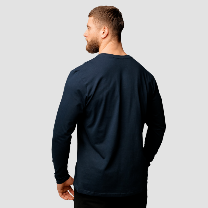 Muška majica dugih rukava Basic Navy - GymBeam XXXL