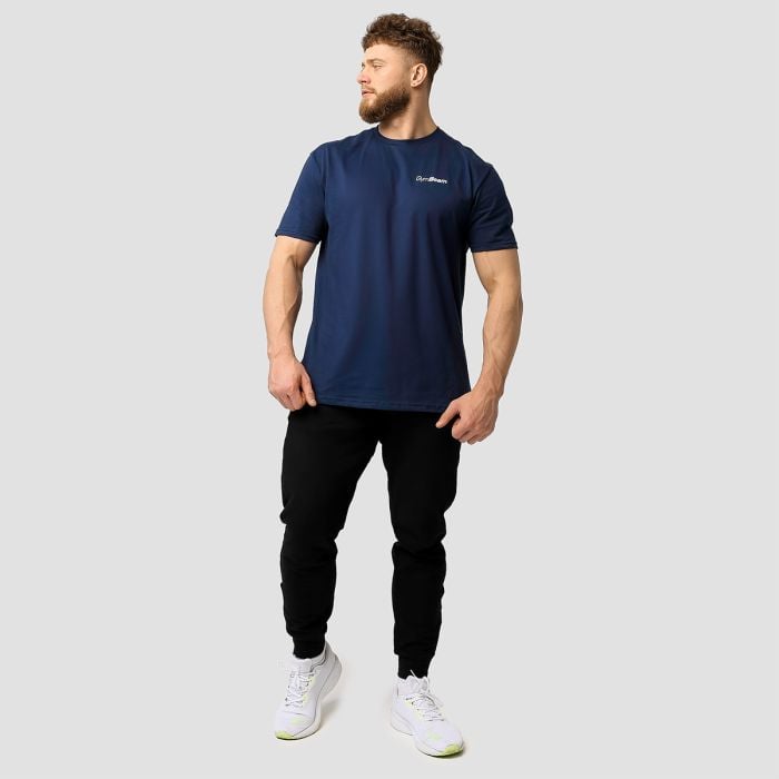 Men‘s Basic T-Shirt Navy Blue - GymBeam L