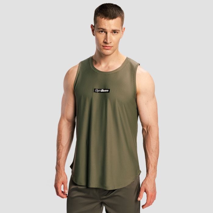 Muška majica bez rukava Combat Olive Grey - GymBeam XXL