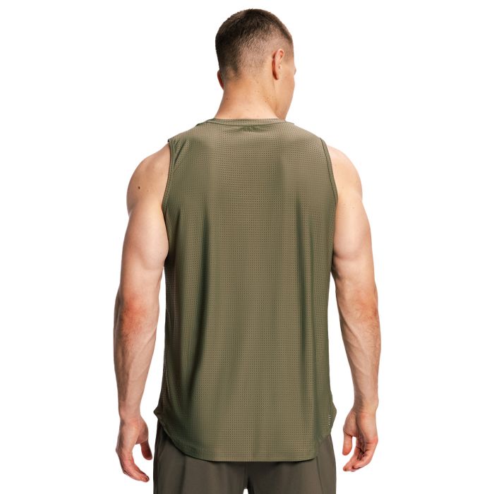 Muška majica bez rukava Combat Olive Grey - GymBeam XXL