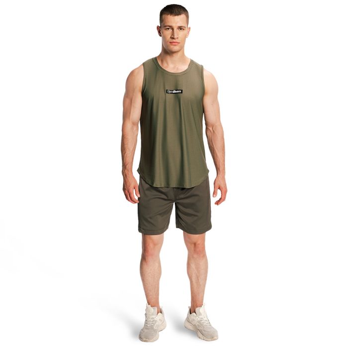 Muška majica bez rukava Combat Olive Grey - GymBeam XXL