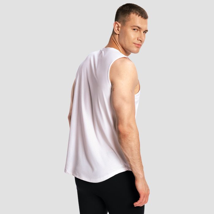 Muška majica bez rukava Combat White - GymBeam XXL