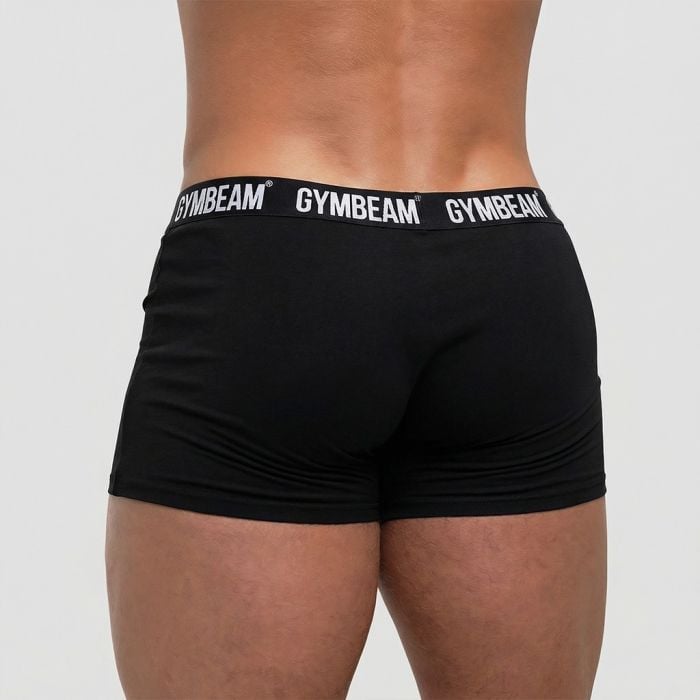 Men‘s FIT Trunks 3Pack Black - GymBeam M