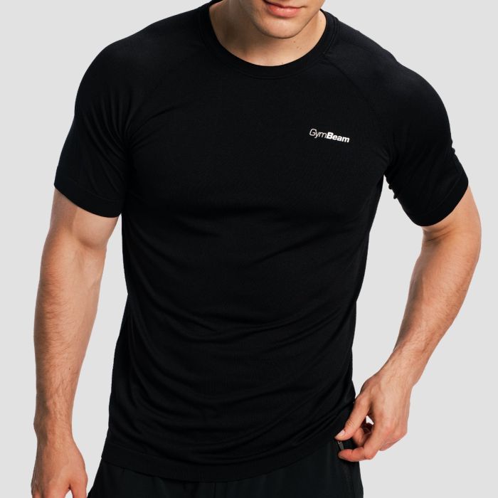 Muška majica Pulse X Running Black - GymBeam XXL