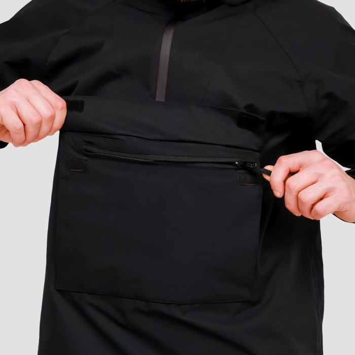 Muška jakna za kišu Smock Black - GymBeam XL