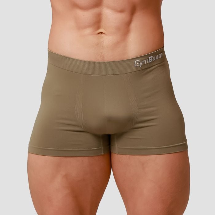 Muške bokserice Seamless 2Pack Army - GymBeam XXL