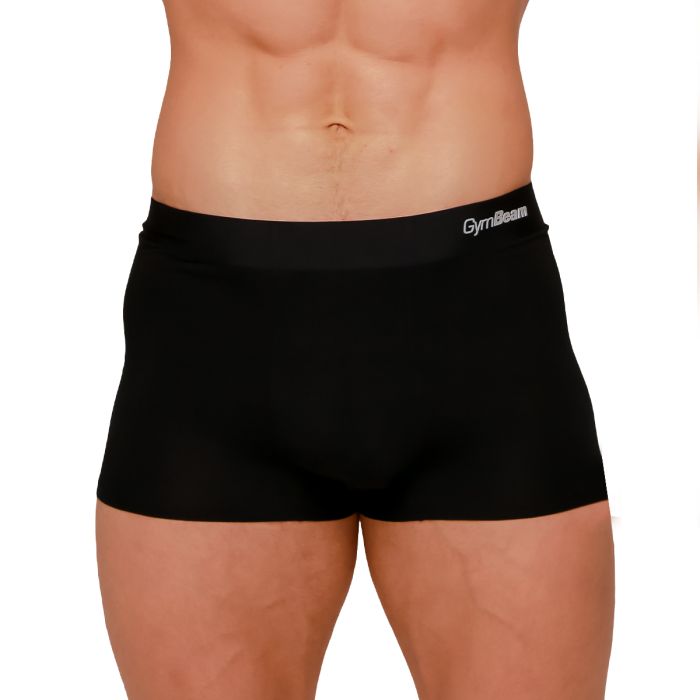 Muške bokserice Soft 2Pack Black - GymBeam M