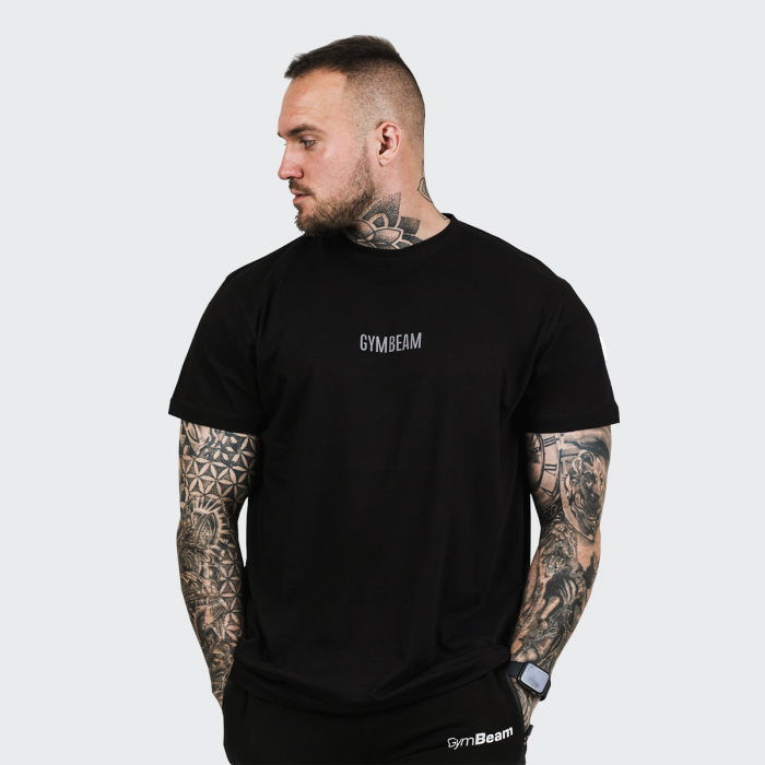 Men‘s T-shirt FIT Black - GymBeam