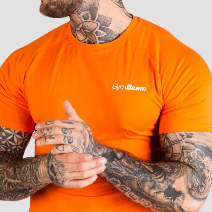 Muška majica Fitted TRN Orange - GymBeam XXXL