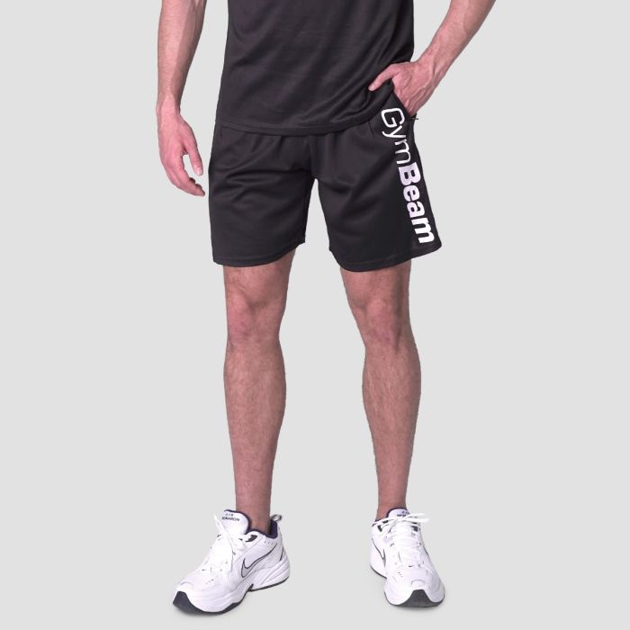 Kratke hlače Mesh Essence Black - GymBeam XXL
