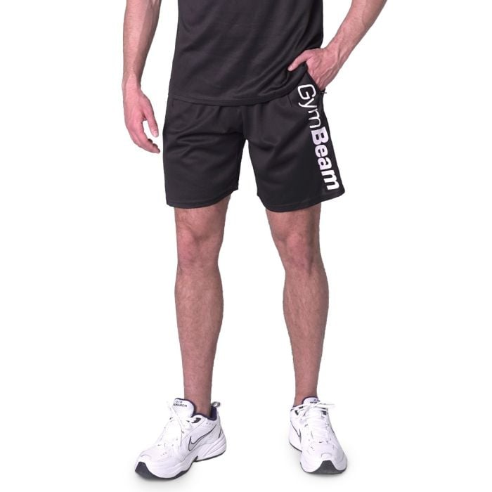 Kratke hlače Mesh Essence Black - GymBeam XXL