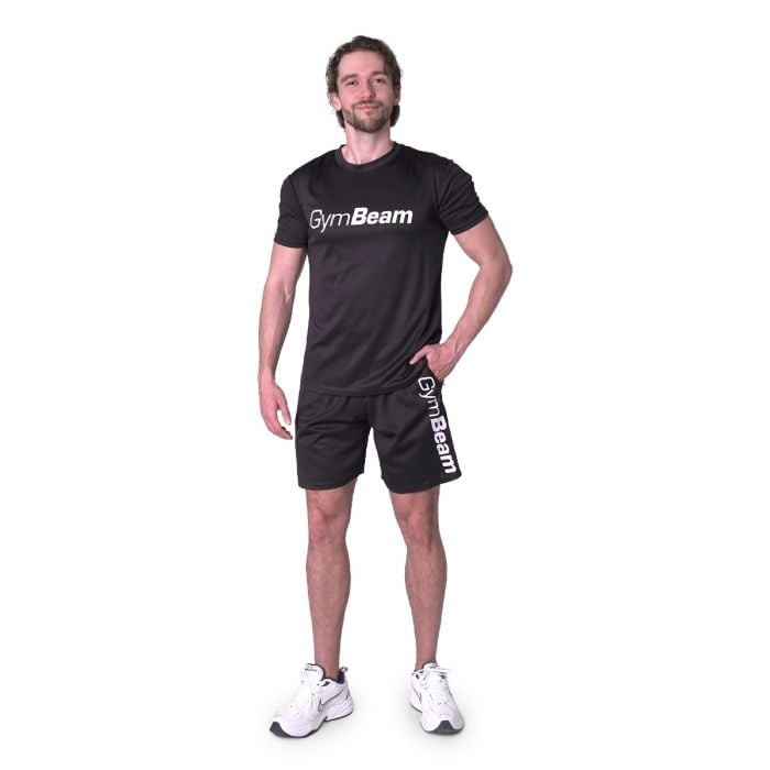 Kratke hlače Mesh Essence Black - GymBeam XXL