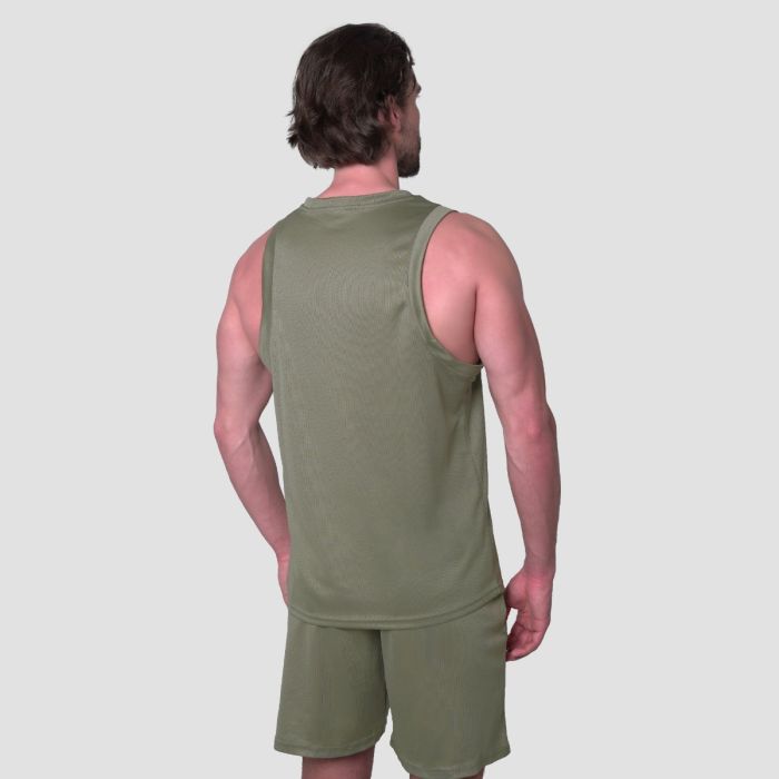 Majica bez rukava Mesh Essence Green - GymBeam L