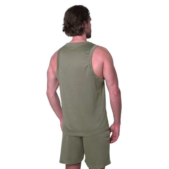 Majica bez rukava Mesh Essence Green - GymBeam L