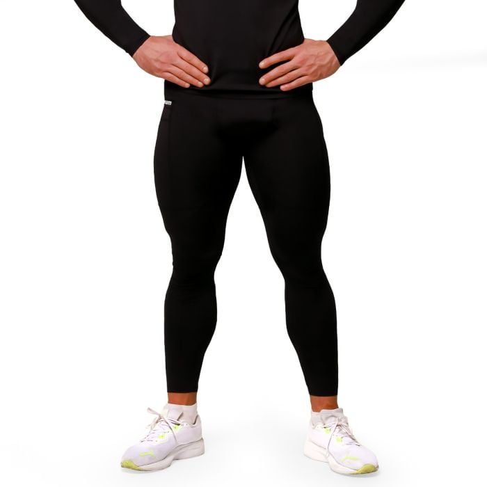 Kompresijske tajice Mid Black - GymBeam XXXL