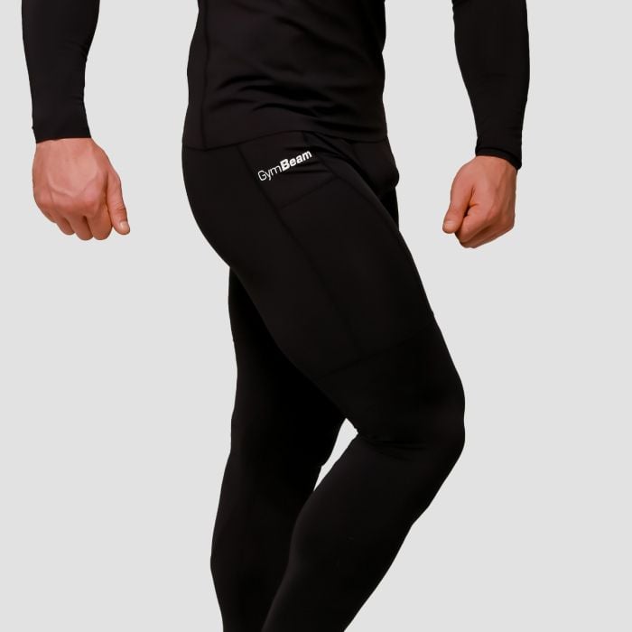 Kompresijske tajice Mid Black - GymBeam XXXL