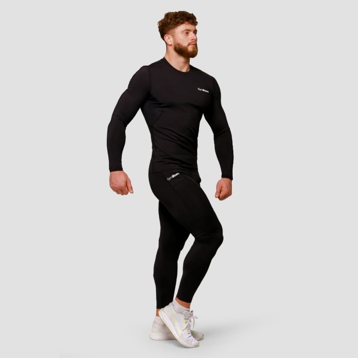 Kompresijske tajice Mid Black - GymBeam XXXL