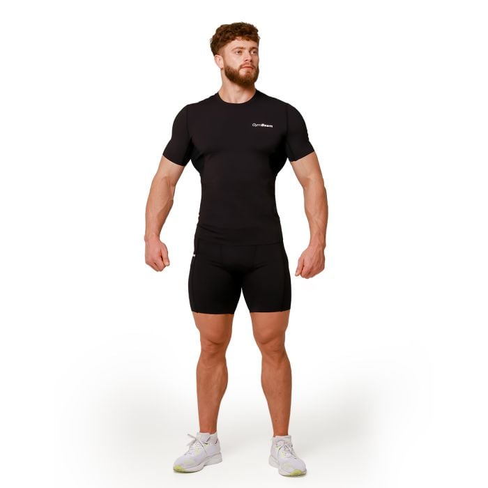 Majica Compression Mid Black - GymBeam M