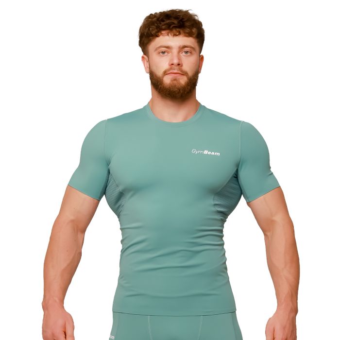 Majica Compression Mid Blue - GymBeam L