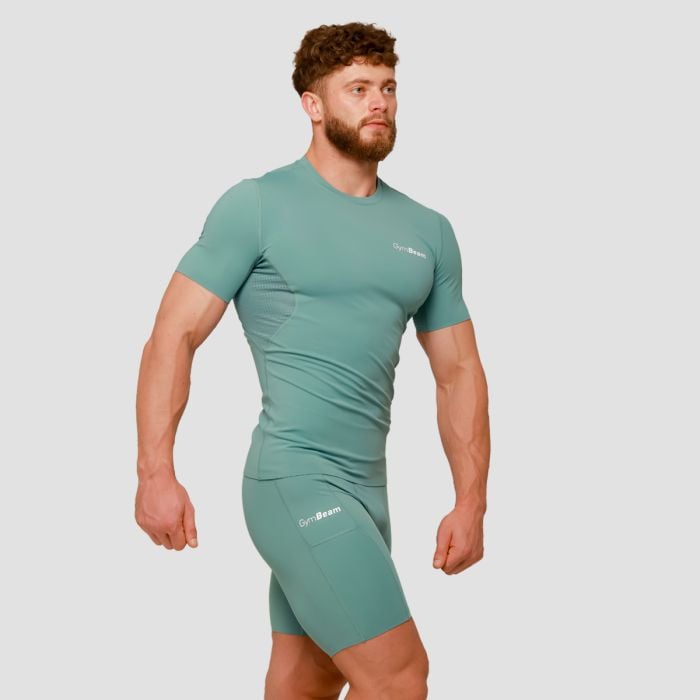 Majica Compression Mid Blue - GymBeam L