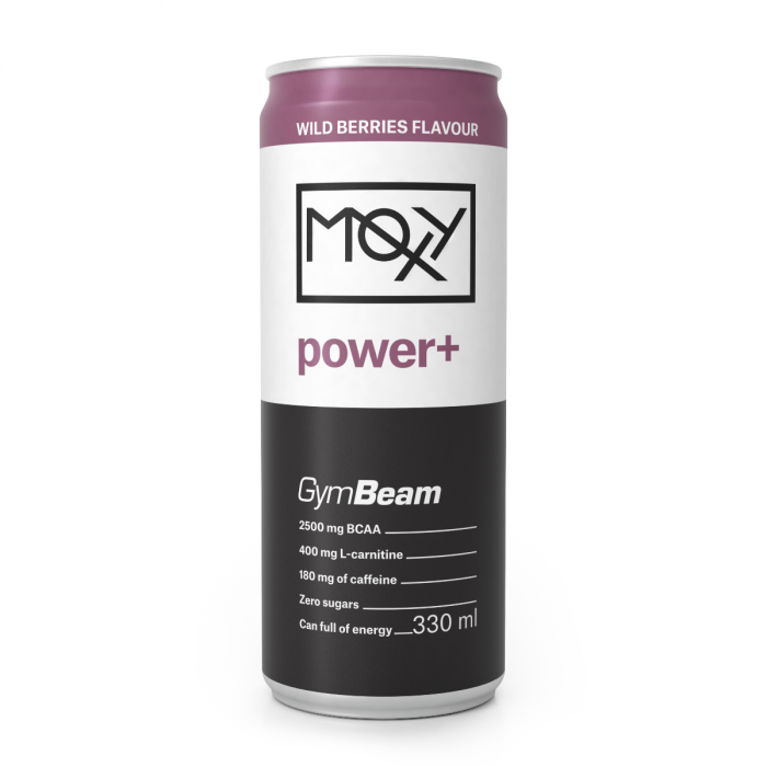 MOXY Power+ Energy Drink 330 ml - GymBeam mango - marakuja - 330 ml