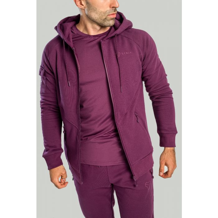 Dukserica Zip Up Nova Plum - STRIX XXL