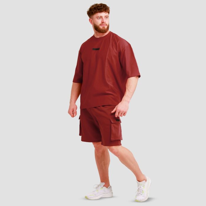 Muška oversized majica Unstoppable Red - GymBeam L