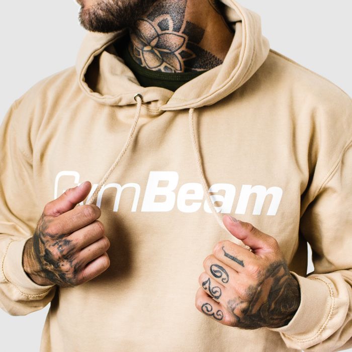 Dukserica PRO Hoodie Sand - GymBeam L - krem