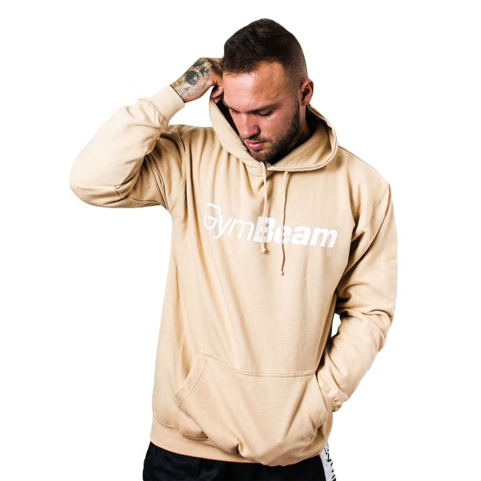 Dukserica PRO Hoodie Sand - GymBeam L - krem
