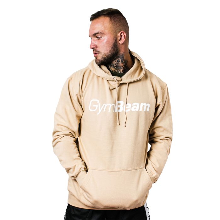 Dukserica PRO Hoodie Sand - GymBeam L - krem